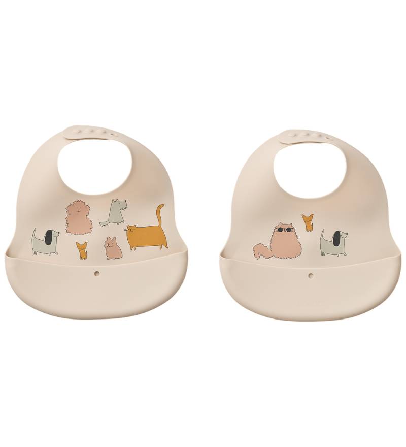 Liewood Lätzchen - Silikon - 2er-Pack - Ember - Katzen Ente Hund - Liewood - One Size - Lätzchen Liewood Lätzchen - Silikon - 2er-Pack - Ember - Katzen Ente Hund - Liewood - One Size - Lätzchen von Liewood