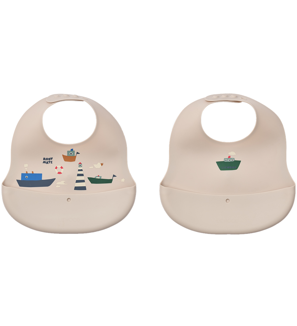 Liewood Lätzchen - Silikon - 2er-Pack - Ember - Segeln/Sandy - Liewood - One Size - Lätzchen Liewood Lätzchen - Silikon - 2er-Pack - Ember - Segeln/Sandy - Liewood - One Size - Lätzchen von Liewood
