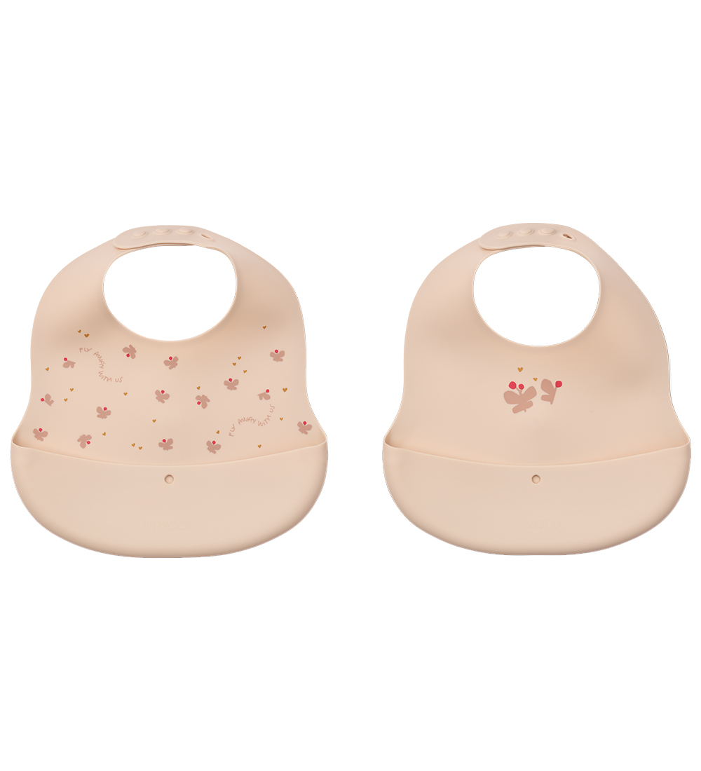 Liewood Lätzchen - Silikon - 2er-Pack - Glut - Mini Fliege/ - Liewood - One Size - Lätzchen von Liewood
