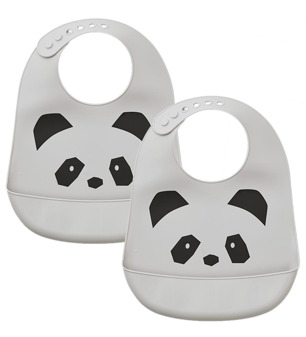 Liewood Lätzchen - Silikon - 2er-Pack - Tilda - Panda Dumbo Grey - Liewood - One Size - Lätzchen Liewood Lätzchen - Silikon - 2er-Pack - Tilda - Panda Dumbo Grey - Liewood - One Size - Lätzchen von Liewood