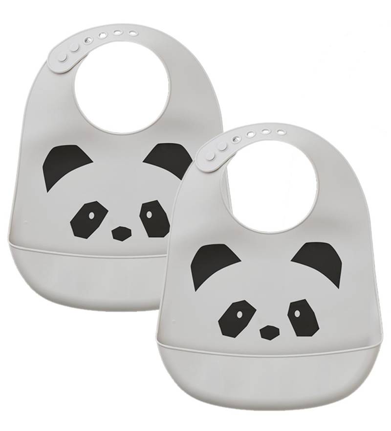 Liewood Lätzchen - Silikon - 2er-Pack - Tilda - Panda Dumbo Grey - Liewood - One Size - Lätzchen Liewood Lätzchen - Silikon - 2er-Pack - Tilda - Panda Dumbo Grey - Liewood - One Size - Lätzchen von Liewood