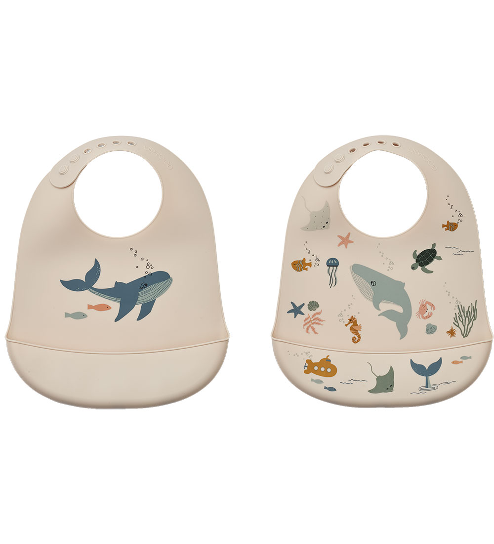 Liewood Lätzchen - Silikon - 2er-Pack - Tilda - Sea Kreatur/San - Liewood - One Size - Lätzchen Liewood Lätzchen - Silikon - 2er-Pack - Tilda - Sea Kreatur/San - Liewood - One Size - Lätzchen von Liewood