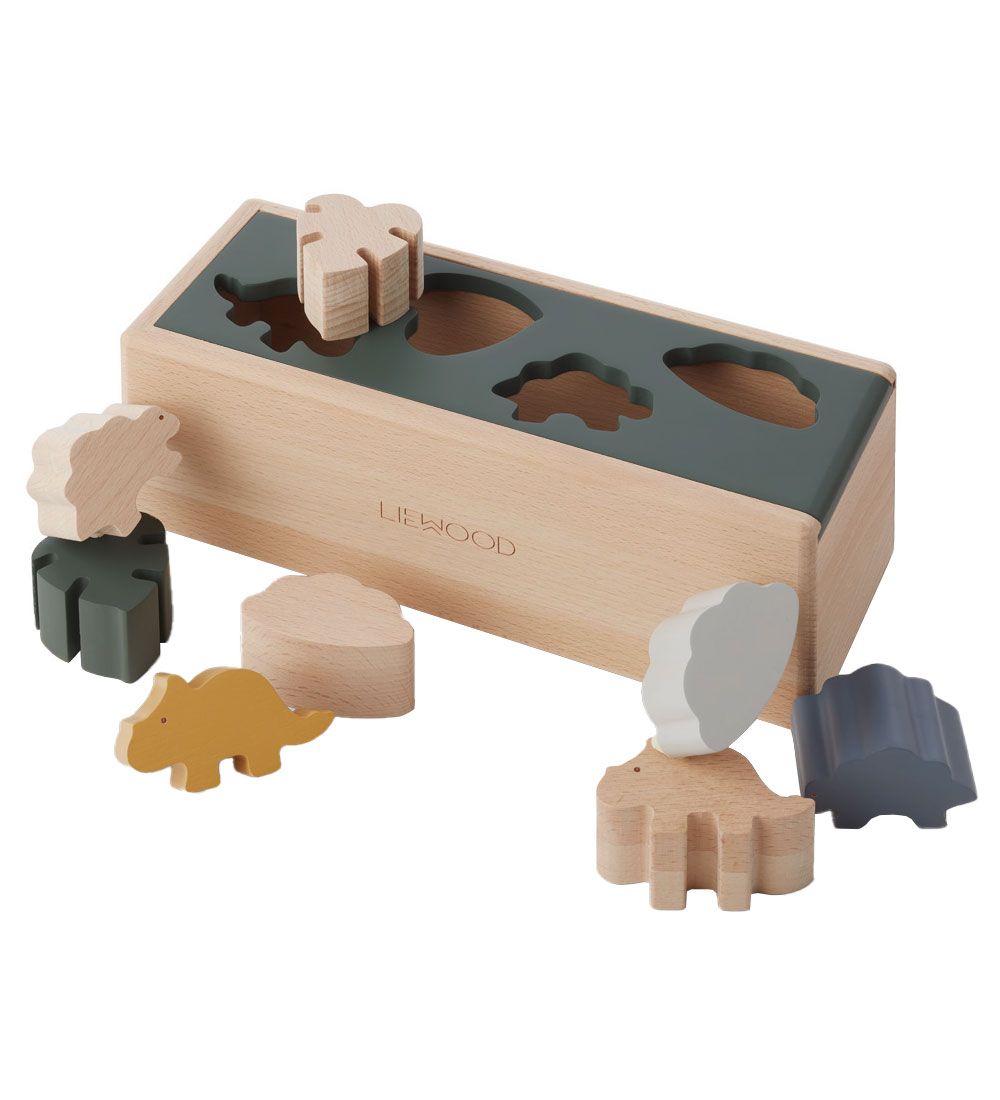 Liewood Lernspielkiste - Buche - Dino Mix - Liewood - One Size - Steckspiele Liewood Lernspielkiste - Buche - Dino Mix - Liewood - One Size - Steckspiele von Liewood