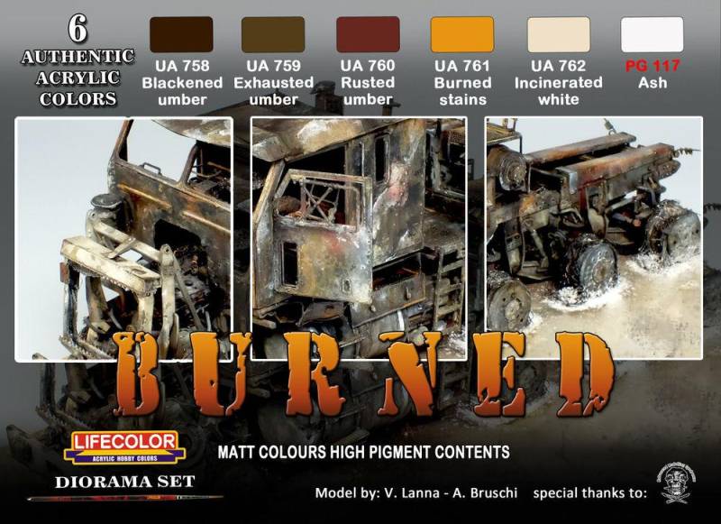 Burned Matt Colours high pigment content von Lifecolor