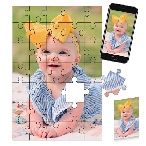 Lifemaison Personalisiertes Foto-Puzzle 35 Teile,Fotopuzzle selbst gestalten,Individuelles Puzzle mit Bild,Gestalte Dein individuelles Fotopuzzle für Geburtstage, Muttertag, Valentinstag & Hochzeiten Lifemaison Personalisiertes Foto-Puzzle 35 Teile,Fotopuzzle selbst gestalten,Individuelles Puzzle mit Bild,Gestalte Dein individuelles Fotopuzzle für Geburtstage, Muttertag, Valentinstag & Hochzeiten von Lifemaison
