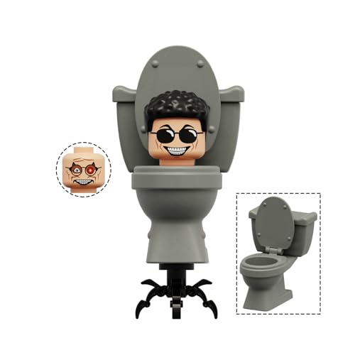 Lifemaison Skibidi Toilet Figuren Bausteine Modell Mini Monster Figur Bausteinsatz,Skibidi Toilet Bausteine,Skibidi Toilet Building Block Kit,Skibidi Toilet Spielzeug Bricks für Erwachsene Kinder von Lifemaison