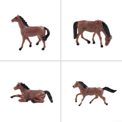 Buntes HO Maßstab 1/87 Bauernhoftierfiguren, Set mit 30 Kühen und Pferden für Sammler Buntes HO Maßstab 1/87 Bauernhoftierfiguren, Set mit 30 Kühen und Pferden für Sammler von LifenaviStore