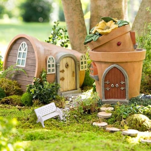 Miniatur-Bank-Set für Puppenhäuser und Modelllandschaften mit Optionen von 10 oder 100 Stühlen (L 100 Stück) von LifenaviStore