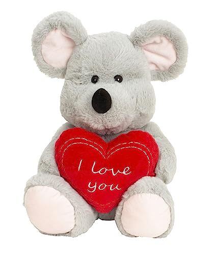 Lifestyle & More Kuscheltier Maus mit Herz I Love You 30 cm groß Plüschmaus Plüschbär samtig weich Lifestyle & More Kuscheltier Maus mit Herz I Love You 30 cm groß Plüschmaus Plüschbär samtig weich von Lifestyle & More