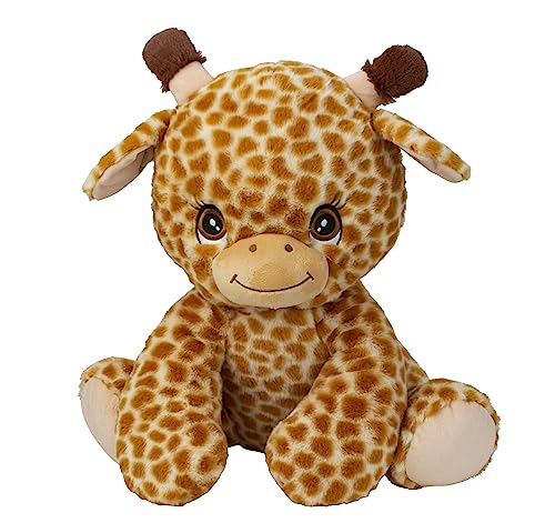 Lifestyle & More Plüschtier Teddybär Giraffe braun sitzend Höhe 33 cm kuschelig weich von Lifestyle & More