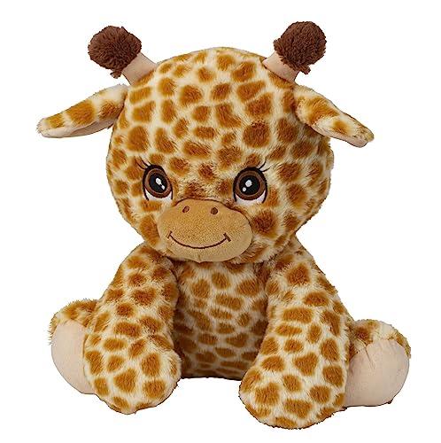 Lifestyle & More Plüschtier Teddybär Giraffe braun mit süßen Augen sitzend Höhe 44 cm kuschelig weich von Lifestyle & More