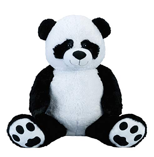 Lifestyle & More Riesen Pandabär Kuschelbär XXL 100 cm groß Plüschbär Kuscheltier Panda samtig weich von Lifestyle & More