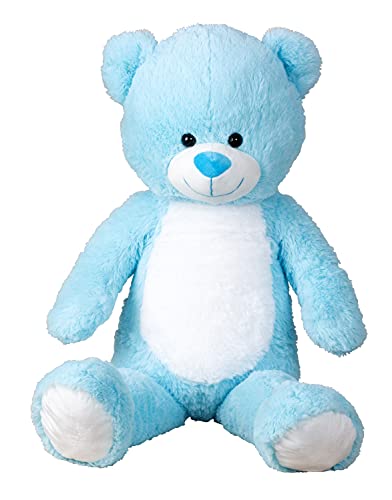 Lifestyle & More Riesen Teddybär Kuschelbär XXL 100 cm groß Blau Plüschbär Kuscheltier samtig weich Lifestyle & More Riesen Teddybär Kuschelbär XXL 100 cm groß Blau Plüschbär Kuscheltier samtig weich von Lifestyle & More