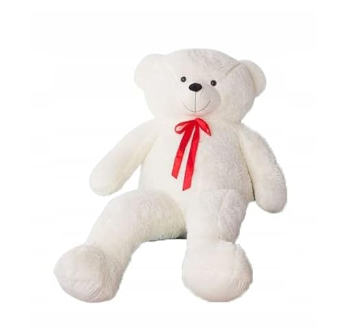 Lifestyle & More Riesen Teddybär Kuschelbär weiß 140 cm XXL Plüschbär Kuscheltier samtig weich von Lifestyle & More