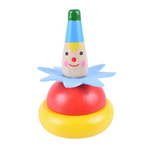 2 PCs Holz Clown Spinning Top Toy für Kinder farbige Spinning Tops Kinder von Ligeinsrk