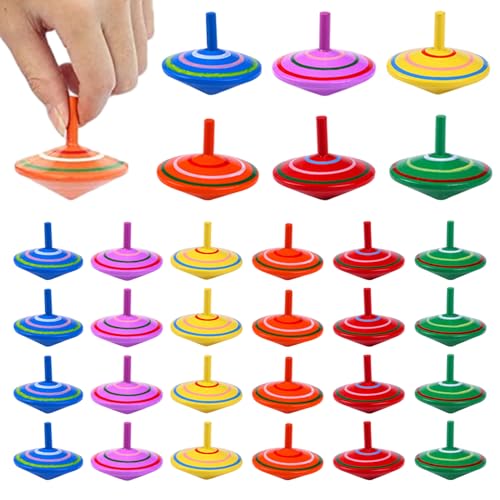 Ligeinsrk 30pcs Spinning Top 1, 57x1, 77 Zoll Spaß und sicher farbenfrohe natrale hölzerne Spinntops für Kinder Jungen Mädchen Geschenke, Top, Tops Ligeinsrk 30pcs Spinning Top 1, 57x1, 77 Zoll Spaß und sicher farbenfrohe natrale hölzerne Spinntops für Kinder Jungen Mädchen Geschenke, Top, Tops von Ligeinsrk