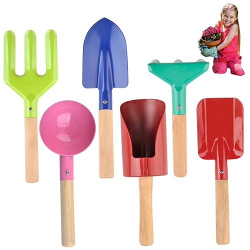 6PCs/Set Kids Gartenwerkzeuge, farbenfrohe Strandspielzeug mit Rechen, Schaufel, Kelle und mehr, Eisenkindgarten -Set mit Holzgriff für Kinder im Freien im Freien, Tools, Werkzeuge, Werkzeuge 6PCs/Set Kids Gartenwerkzeuge, farbenfrohe Strandspielzeug mit Rechen, Schaufel, Kelle und mehr, Eisenkindgarten -Set mit Holzgriff für Kinder im Freien im Freien, Tools, Werkzeuge, Werkzeuge von Ligeinsrk