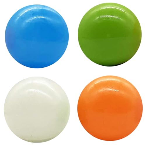 Decke klebrige Kugeln 4, 5 cm leuchtende leuchtende Stressbälle Kinder Spielzeug 4pcs klebrig von Ligeinsrk