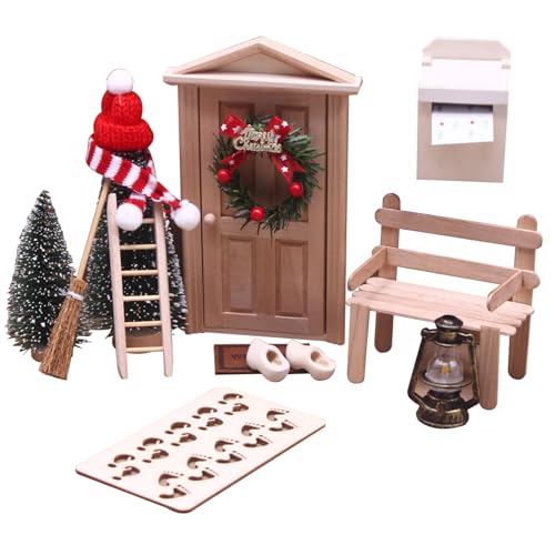 Ligeinsrk Dollhouse Weihnachtsdekorationen 15pcs/Set DIY Miniatursimulation Feen -Tür Weihnachts -Themen niedliche realistische Puppenhausmöbel, Feenentür Ligeinsrk Dollhouse Weihnachtsdekorationen 15pcs/Set DIY Miniatursimulation Feen -Tür Weihnachts -Themen niedliche realistische Puppenhausmöbel, Feenentür von Ligeinsrk