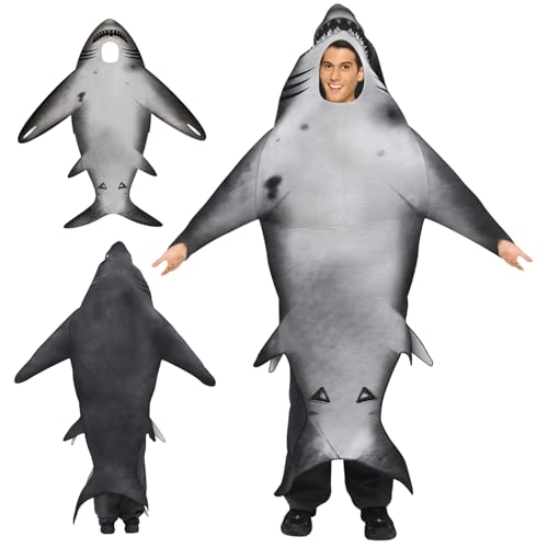 Haifischkostüm, lustige leichte Weichschwamm Fischkostüm für Erwachsene Cosplay Halloween (L) von Ligeinsrk