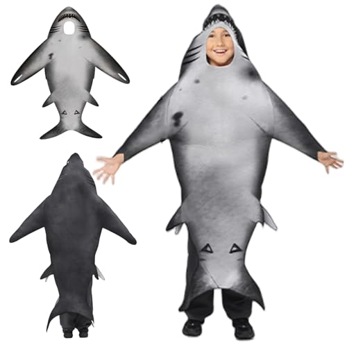 Haikostüm, lustige leichte weiche Schwamm Fischkostüm für Cosplay Halloween Carnivals Party Kinder Erwachsene, Medium Haikostüm, lustige leichte weiche Schwamm Fischkostüm für Cosplay Halloween Carnivals Party Kinder Erwachsene, Medium von Ligeinsrk