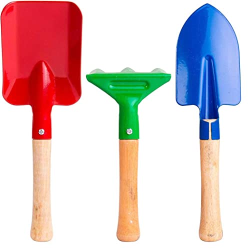 Kinder Gartenwerkzeuge Toys Gartenset Spatenblatt Rake Mini Outdoor Lernen für Kinder 3PCS Gartenwerkzeuge von Ligeinsrk