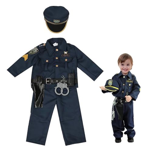 Kinderpolizei -Rollenspielhosenanzug, Polizeikostüm für Kinder, Dress -up für Halloween -Kostümparty (en)) von Ligeinsrk