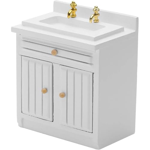 Ligeinsrk 1:12 Puppenhaus Miniaturmöbel Küchenspüle Schrank Modell Spielzeug, 1 Ligeinsrk 1:12 Puppenhaus Miniaturmöbel Küchenspüle Schrank Modell Spielzeug, 1 von Ligeinsrk