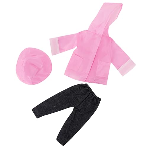 18 Zoll Puppe Regenmantel 1 Set beinhaltet Hut, Hosen und Mantel süße amerikanische Puppenkleidung DIY Dekorative Geschenke für Mädchen, Style1 von Ligeinsrk