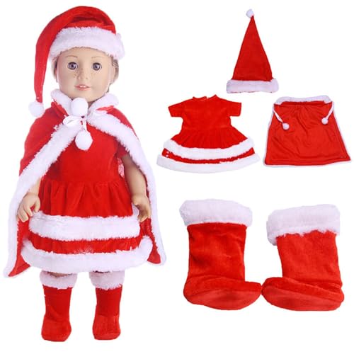 Ligeinsrk 18 Zoll Puppenkleidung, weiche und elastische Babypuppenkleidung mit Hut, Kleid, Schal und Schuhen für 18 Zoll Puppen - DIY -Puppenzubehör 18 -Zoll -Puppenkleidung Ligeinsrk 18 Zoll Puppenkleidung, weiche und elastische Babypuppenkleidung mit Hut, Kleid, Schal und Schuhen für 18 Zoll Puppen - DIY -Puppenzubehör 18 -Zoll -Puppenkleidung von Ligeinsrk