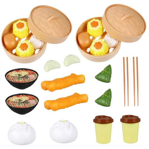 Ligeinsrk 2 Sets Kinder Food Toys, Plastik Chinese Dim Sum Kinderspielzeug Realistisches chinesisches Frühstück, tun Sie zum Frühstück zum gedämpftes Spielzeug Küche, Essen, Küchenset echtes Kochen Ligeinsrk 2 Sets Kinder Food Toys, Plastik Chinese Dim Sum Kinderspielzeug Realistisches chinesisches Frühstück, tun Sie zum Frühstück zum gedämpftes Spielzeug Küche, Essen, Küchenset echtes Kochen von Ligeinsrk