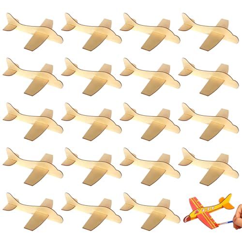 Ligeinsrk 20pcs Holzflugzeug, 7, 3 x 5, 8 x 2, 2 Zoll DIY -Flugzeugmodell -Kits, lackierbares Holzflugzeug für Geburtstagsfeier, Holz, Spielzeug Ligeinsrk 20pcs Holzflugzeug, 7, 3 x 5, 8 x 2, 2 Zoll DIY -Flugzeugmodell -Kits, lackierbares Holzflugzeug für Geburtstagsfeier, Holz, Spielzeug von Ligeinsrk