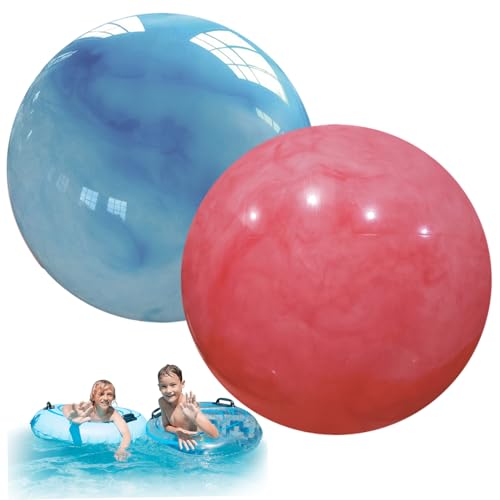 Ligeinsrk 2pcs große Hüpfbällchen, 8, 7 Zoll aufblasbare Gummiball, perfekt für Park, Hinterhof, Strand, Partybevorzugungen, Gummiball, große Hüpfbälle von Ligeinsrk