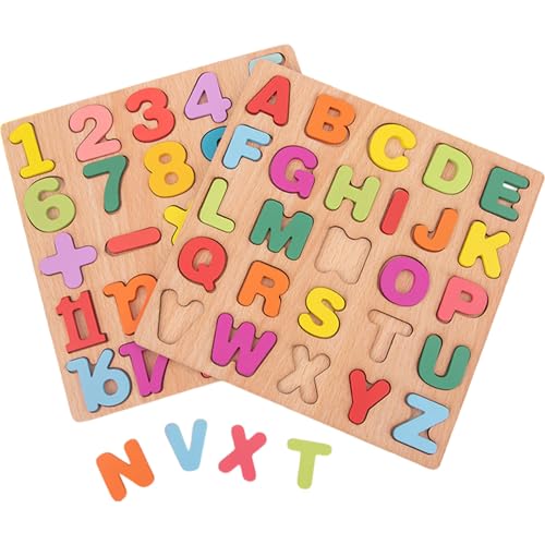 Ligeinsrk 2pcs hölzerne Puzzles, Alphabet -Zahlenform Kleinkind -Rätsel, Bildungslernaktivitäten für Jungen im Alter von Jungen im Alter von 2 3 4 5 Jahren, Holzprozzel, Alphabet -Puzzle Ligeinsrk 2pcs hölzerne Puzzles, Alphabet -Zahlenform Kleinkind -Rätsel, Bildungslernaktivitäten für Jungen im Alter von Jungen im Alter von 2 3 4 5 Jahren, Holzprozzel, Alphabet -Puzzle von Ligeinsrk