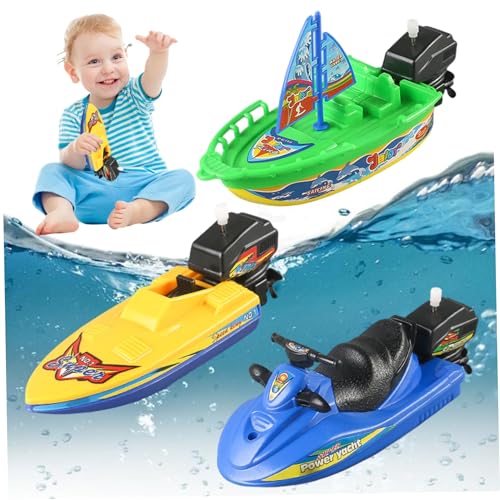 Ligeinsrk 3PCS -Spielzeugboote, lustige kleine Plastikbootbad Spielzeug Leichtes Schnellboot, Segelboot und Motorboot für Sommer Beach Pool Hinterhof, Boot, Plastik Ligeinsrk 3PCS -Spielzeugboote, lustige kleine Plastikbootbad Spielzeug Leichtes Schnellboot, Segelboot und Motorboot für Sommer Beach Pool Hinterhof, Boot, Plastik von Ligeinsrk