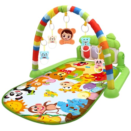 Ligeinsrk Baby Activity Center mit Musik & leicht sicherer und Abnehmbarer Spaß Babyspielmatte mit Anhänger für Neugeborene und Kleinkinder, Keine Batterie, grün Ligeinsrk Baby Activity Center mit Musik & leicht sicherer und Abnehmbarer Spaß Babyspielmatte mit Anhänger für Neugeborene und Kleinkinder, Keine Batterie, grün von Ligeinsrk