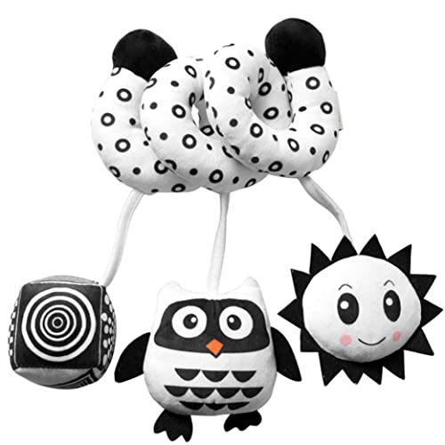 Ligeinsrk Baby -Autositz Spielzeug Spiralwagen hängende Spielzeug schwarz -weißes sensorisches für Kinderwagenstärkestärke Eule, Babysusse, Autositzspielzeug Ligeinsrk Baby -Autositz Spielzeug Spiralwagen hängende Spielzeug schwarz -weißes sensorisches für Kinderwagenstärkestärke Eule, Babysusse, Autositzspielzeug von Ligeinsrk
