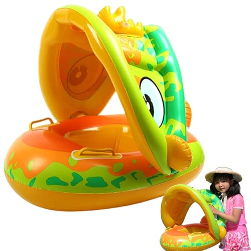 Ligeinsrk Baby Float mit Baldachin, aufblasbarem Kleinkindpool Float mit Sitz & Griff & Lenkrad, tragbar für Mädchen, Jungen im Alter von 0 bis 36 Monaten, Kleinkindpool, Baby Ligeinsrk Baby Float mit Baldachin, aufblasbarem Kleinkindpool Float mit Sitz & Griff & Lenkrad, tragbar für Mädchen, Jungen im Alter von 0 bis 36 Monaten, Kleinkindpool, Baby von Ligeinsrk