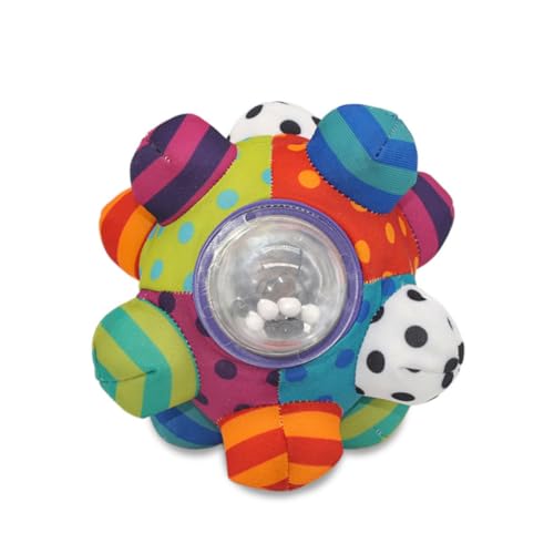 Ligeinsrk Babyspielzeug farbenfrohe holprige Rassel -Ball Baby Rassel Glockenspielzeug Lernen Entwicklungsspielzeug kreative Stereoanlage für Säuglinge von Ligeinsrk