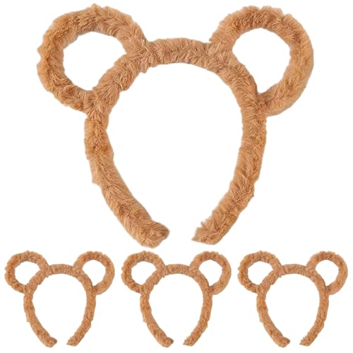 Ligeinsrk Bärenohren Stirnband, 4pcs niedliche pelzige Tierohren Stirnband, Mode Haarzubehör für Erwachsene und Kinder Make -up Wäsche Face Cosplay Party Dekor Ligeinsrk Bärenohren Stirnband, 4pcs niedliche pelzige Tierohren Stirnband, Mode Haarzubehör für Erwachsene und Kinder Make -up Wäsche Face Cosplay Party Dekor von Ligeinsrk