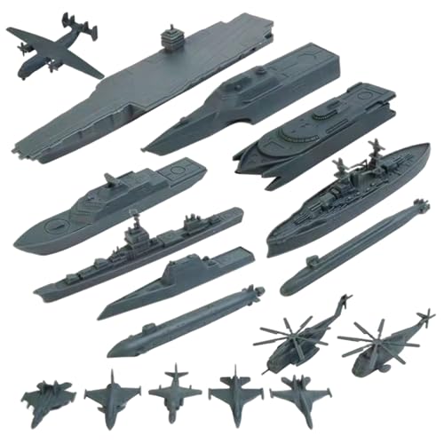 Ligeinsrk Battleship Toy 17pcs/Set Realistic Proportional Toy Battleship Set umfasst Schiffe und Flugzeuge Bildungs- und Feinmotorische Geschenke für Kinder, Gray Ligeinsrk Battleship Toy 17pcs/Set Realistic Proportional Toy Battleship Set umfasst Schiffe und Flugzeuge Bildungs- und Feinmotorische Geschenke für Kinder, Gray von Ligeinsrk