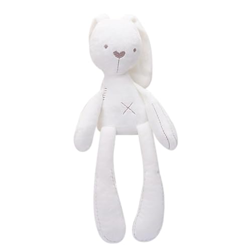Ligeinsrk Bunny Plüschspielzeug Kaninchen schlafender Kumpel gefüllter Puppenhasen -Cartoon beruhigend weiches Spielzeug weiß von Ligeinsrk
