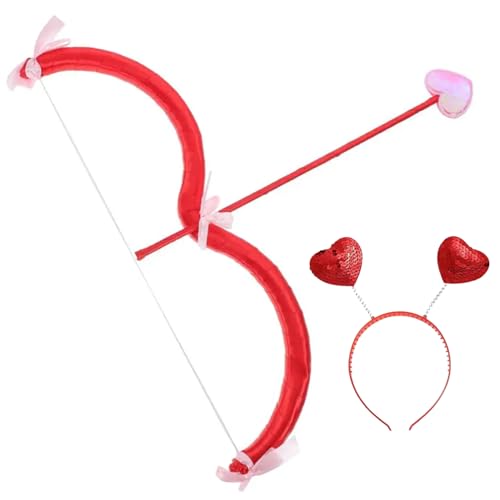 Ligeinsrk Cupid Bow und Pfeilset umfassen 15 Zoll romantische & Heart Form Stirnband niedliche -Kostümgeschenke für Valentinstag Cosplay -Partyzubehör, Style1 Pfeil Ligeinsrk Cupid Bow und Pfeilset umfassen 15 Zoll romantische & Heart Form Stirnband niedliche -Kostümgeschenke für Valentinstag Cosplay -Partyzubehör, Style1 Pfeil von Ligeinsrk