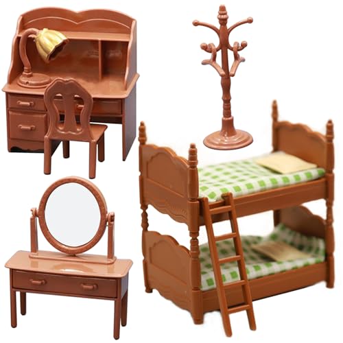 Ligeinsrk Dollhouse Möbel Set für Kindersimulation Miniatur Dollhouse Schlafzimmer Möbel tun Spiel Accessoires für Jungen Mädchen Geschenk Ligeinsrk Dollhouse Möbel Set für Kindersimulation Miniatur Dollhouse Schlafzimmer Möbel tun Spiel Accessoires für Jungen Mädchen Geschenk von Ligeinsrk