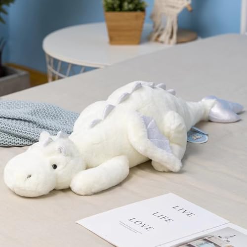 Ligeinsrk Drachengefüllter Tier, 35 Zoll Langer süßer Dinosaurier Plüsch, weicher Fuzzy Dragon Kissen mit Flügel, Tierkörperkissen für Kinder Jungen Mädchen, Stoff, Plüsch Ligeinsrk Drachengefüllter Tier, 35 Zoll Langer süßer Dinosaurier Plüsch, weicher Fuzzy Dragon Kissen mit Flügel, Tierkörperkissen für Kinder Jungen Mädchen, Stoff, Plüsch von Ligeinsrk