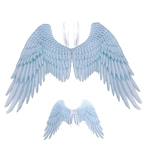 Ligeinsrk Engelsflügel für Erwachsene Unisex Freigröße Realistische Halloween Engel Elastic Schultergurt Nicht gewebter Kostüm für Party Cosplay Weiß Ligeinsrk Engelsflügel für Erwachsene Unisex Freigröße Realistische Halloween Engel Elastic Schultergurt Nicht gewebter Kostüm für Party Cosplay Weiß von Ligeinsrk