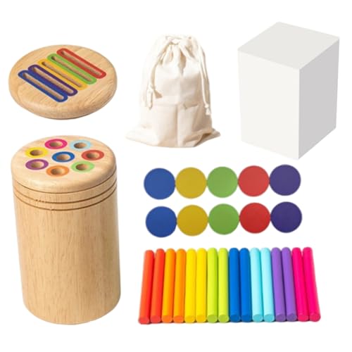 Ligeinsrk Farbsortiers sensorisches Spielzeug, 2 in 1 Formsortierung mit Aufbewahrungsbeutel, Hand-Auge-Koordination Holzmontessori-Spielzeug für Kinder 3 Jahre Up, Farbsensorie, Form Ligeinsrk Farbsortiers sensorisches Spielzeug, 2 in 1 Formsortierung mit Aufbewahrungsbeutel, Hand-Auge-Koordination Holzmontessori-Spielzeug für Kinder 3 Jahre Up, Farbsensorie, Form von Ligeinsrk