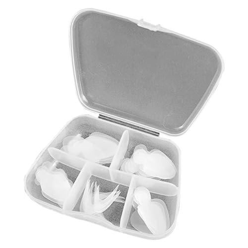 Ligeinsrk Französische Nagelaufkleber 60pcs 5 Form French Tipps Schablonen für Nägel Kunststoff Nagelspitzen für DIY Art Salon Tool Style11 von Ligeinsrk