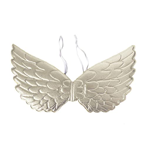 Ligeinsrk Halloween Angel Kostüm für Kinder Cosplay Angel mit 2 Schultergurten Leichte Halloween -Cosplay -Requisiten für Rollenspiele Performance -Kostüme -Accessoires 17.32x9.06 Zoll Silber von Ligeinsrk