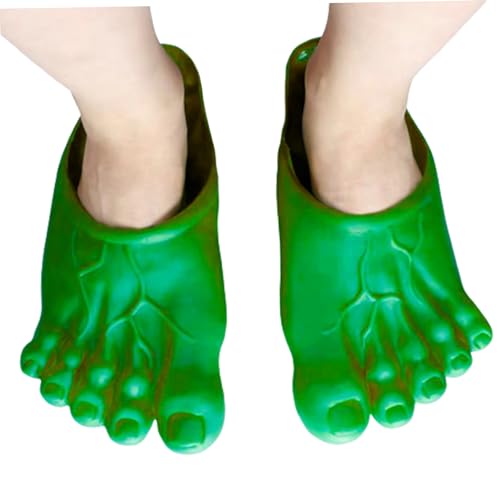 Ligeinsrk Halloween Monster Feet Big Jumbo Foot Slipper Cosplay Kostüms Requisiten für Party 1Pair Green von Ligeinsrk